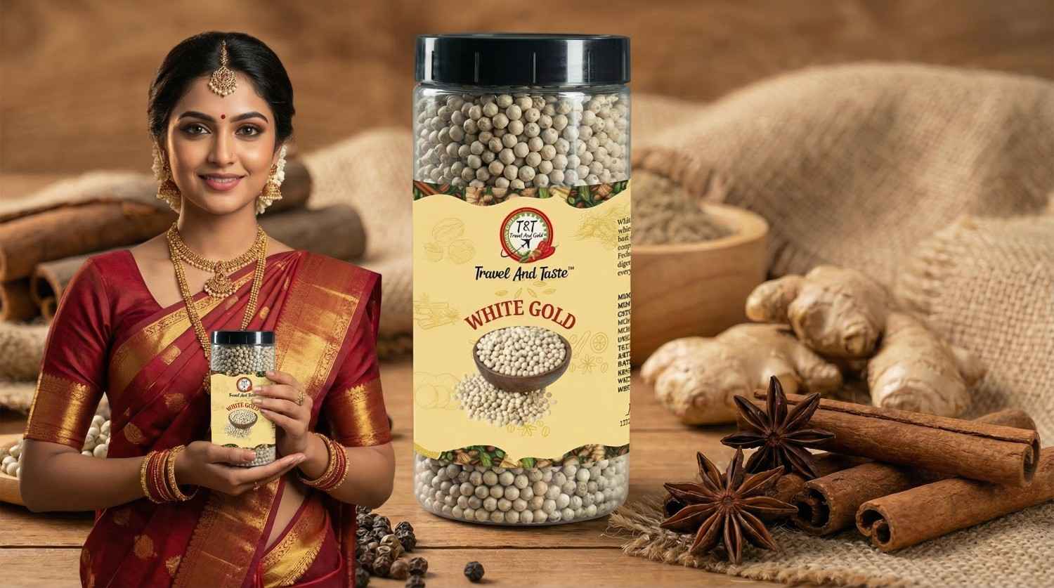 White Pepper : White Gold (Export Quality) gallery image