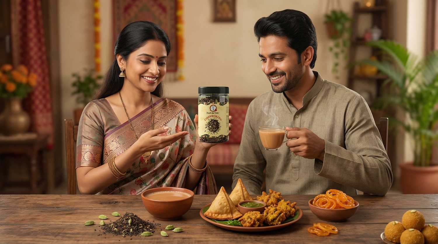 Black Tea with Cardamom : Cardamom Chai (Export Quality) gallery image