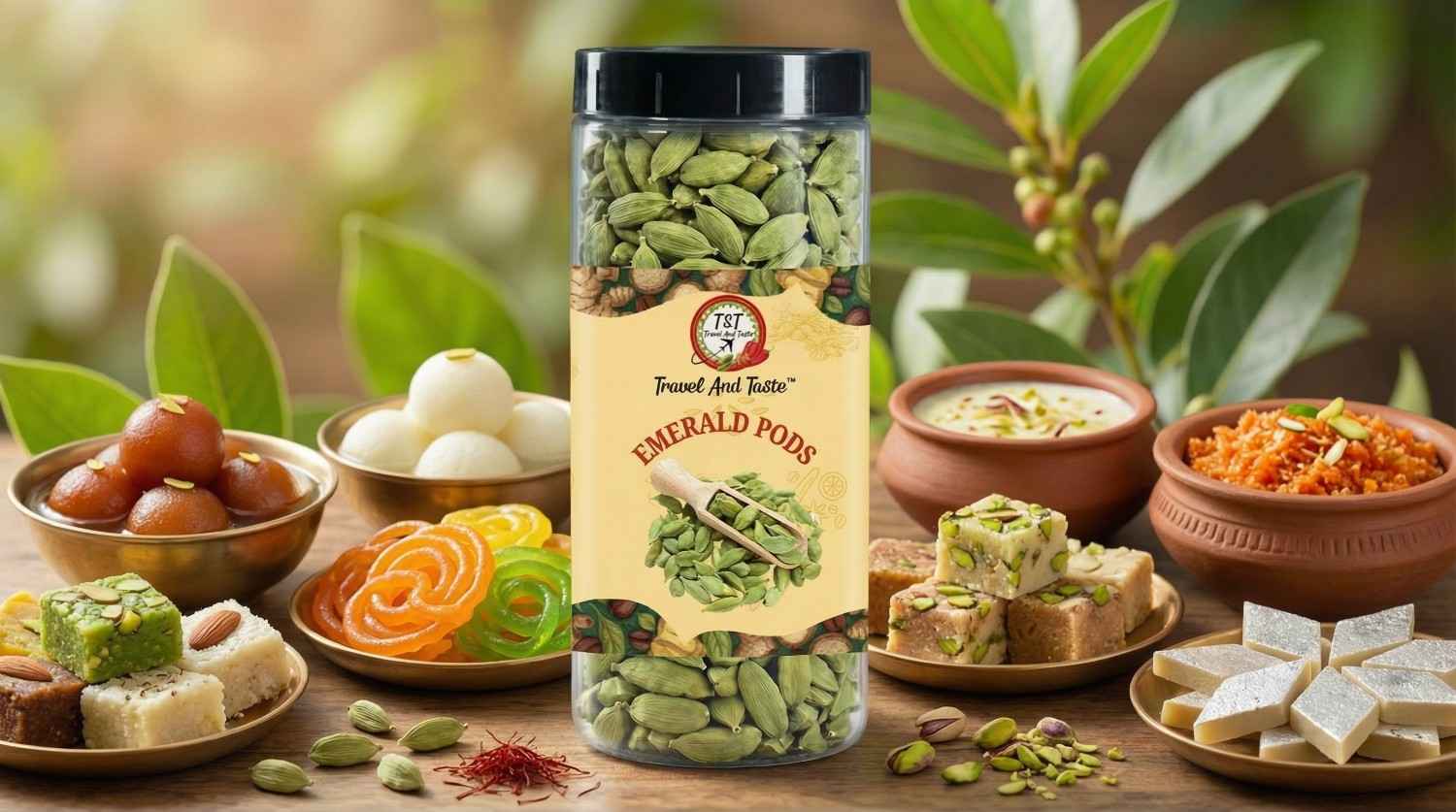 Green Cardamom : Emerald Pods (Export Quality) gallery image