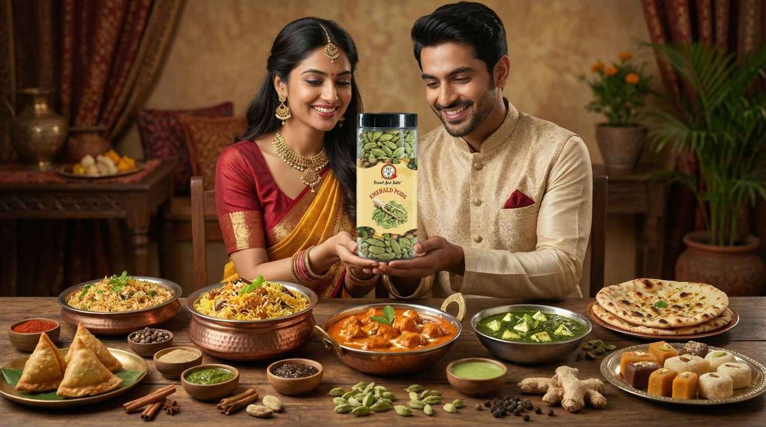 Green Cardamom : Emerald Pods (Export Quality) gallery image